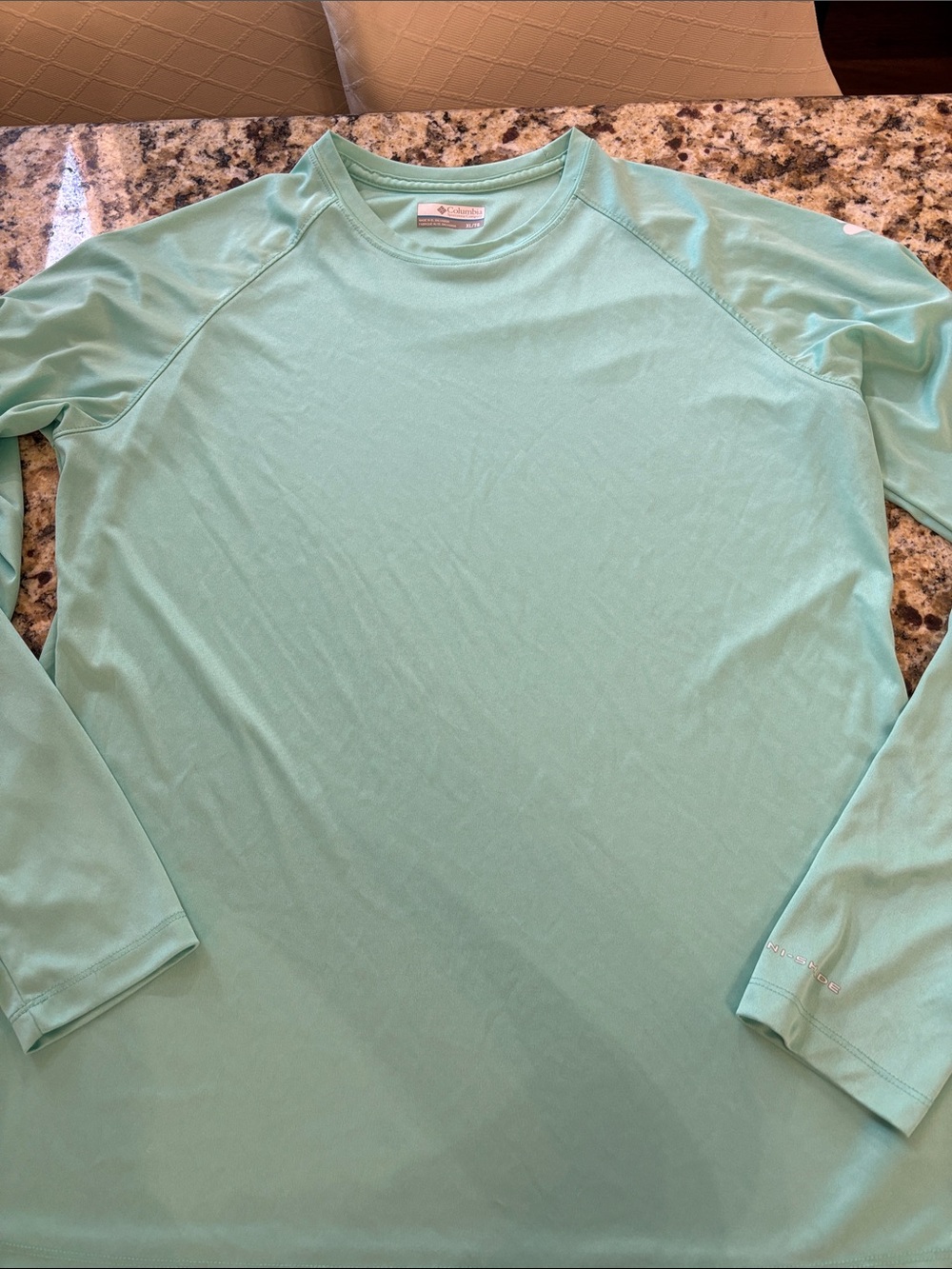 Columbia Long-Sleeve Performance Shirt - Light Aqua